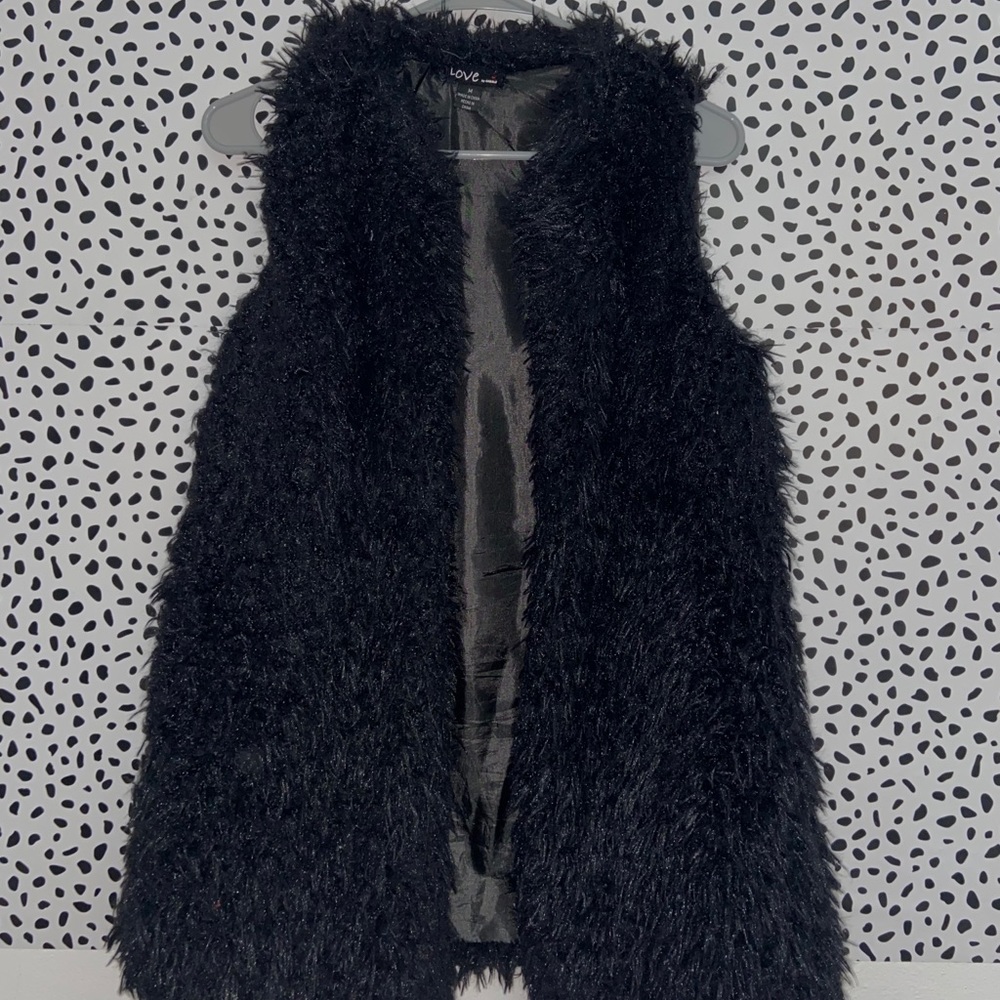 Faux fur vest